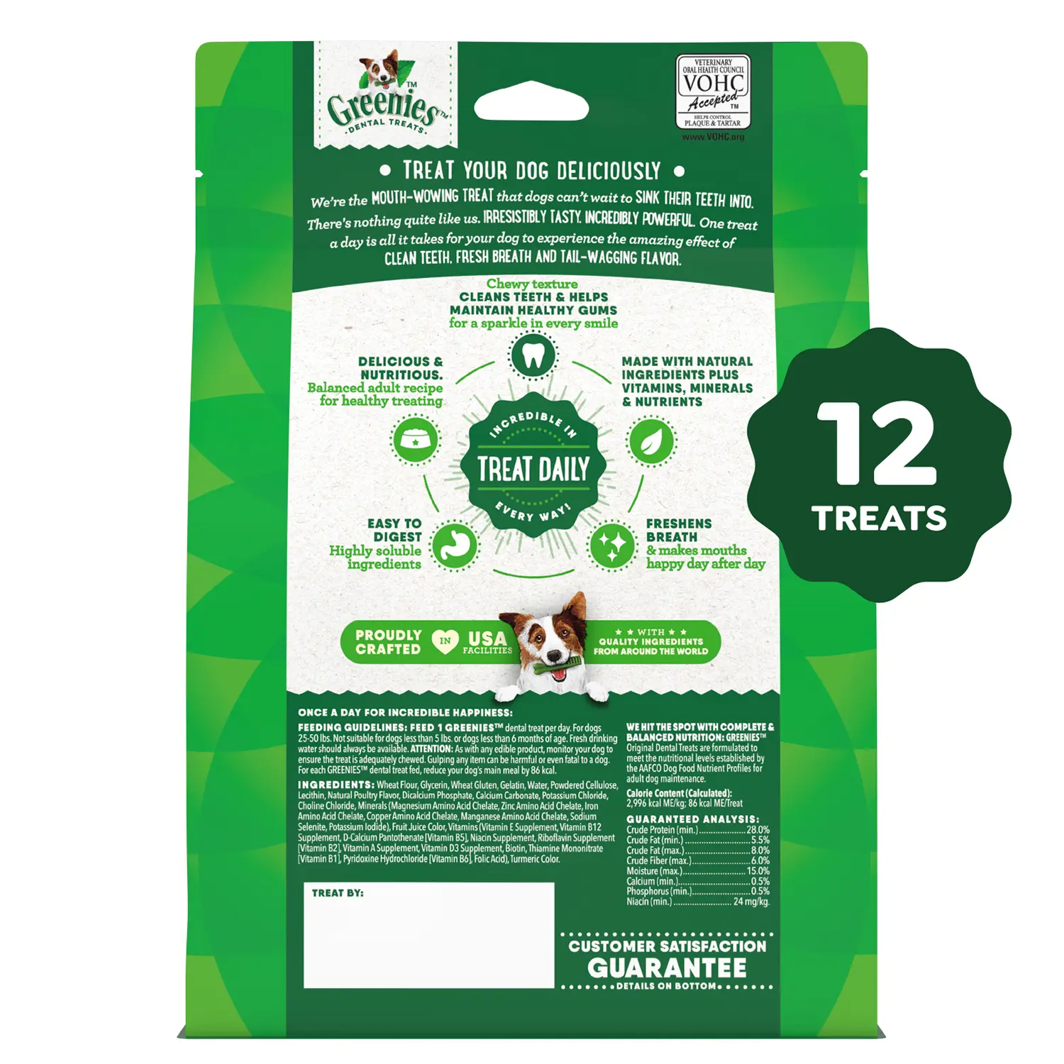 Greenies Original Dog Dental Treats Regular 12-oz 12 Count - Image 3