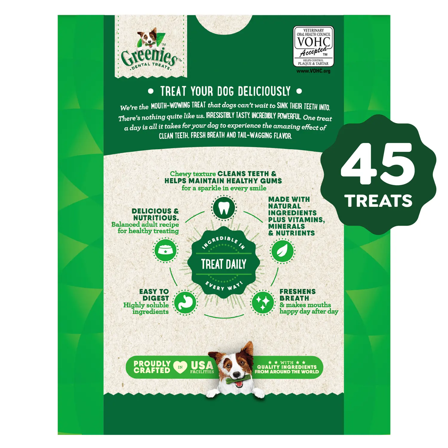 Greenies Original Dog Dental Treats Petite 27-oz 45 Count - Image 3
