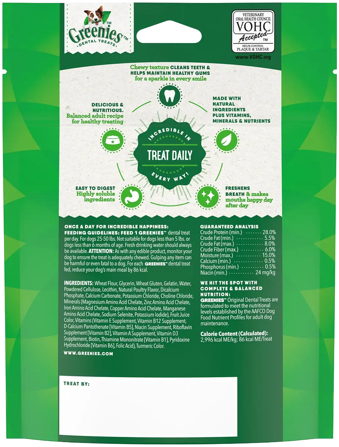 Greenies Original Dog Dental Treats Regular 3-oz 3 Count - Image 2