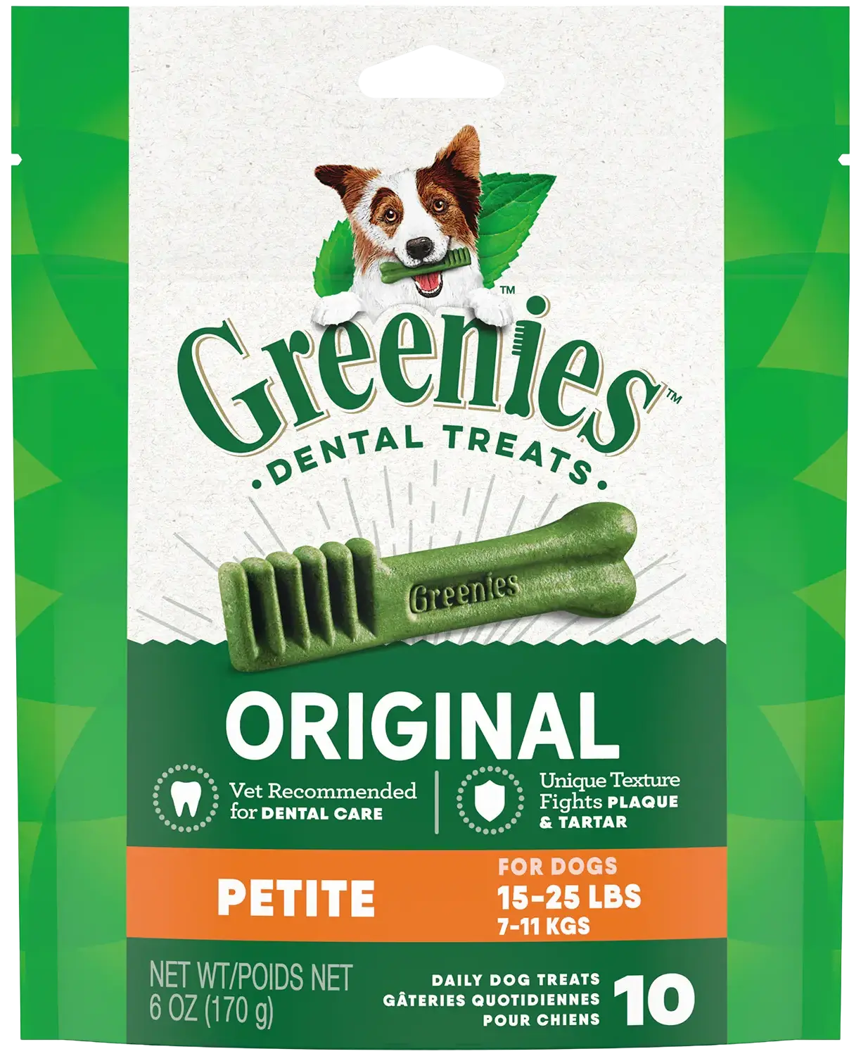 Greenies Original Dog Dental Treats Petite 6-oz 10 Count