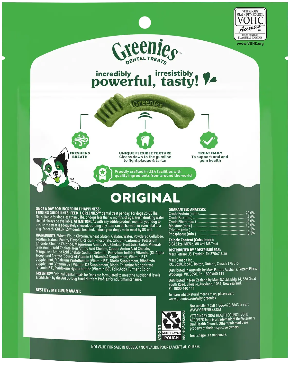 Greenies Original Dog Dental Treats Regular 6-oz 6 Count - Image 2