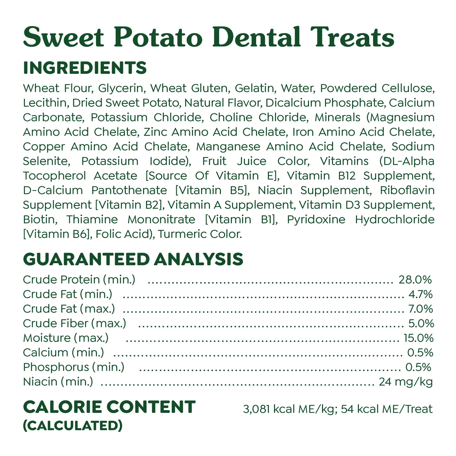 Greenies Sweet Potato Dog Dental Treats Petite 12-oz 20 Count - Image 7