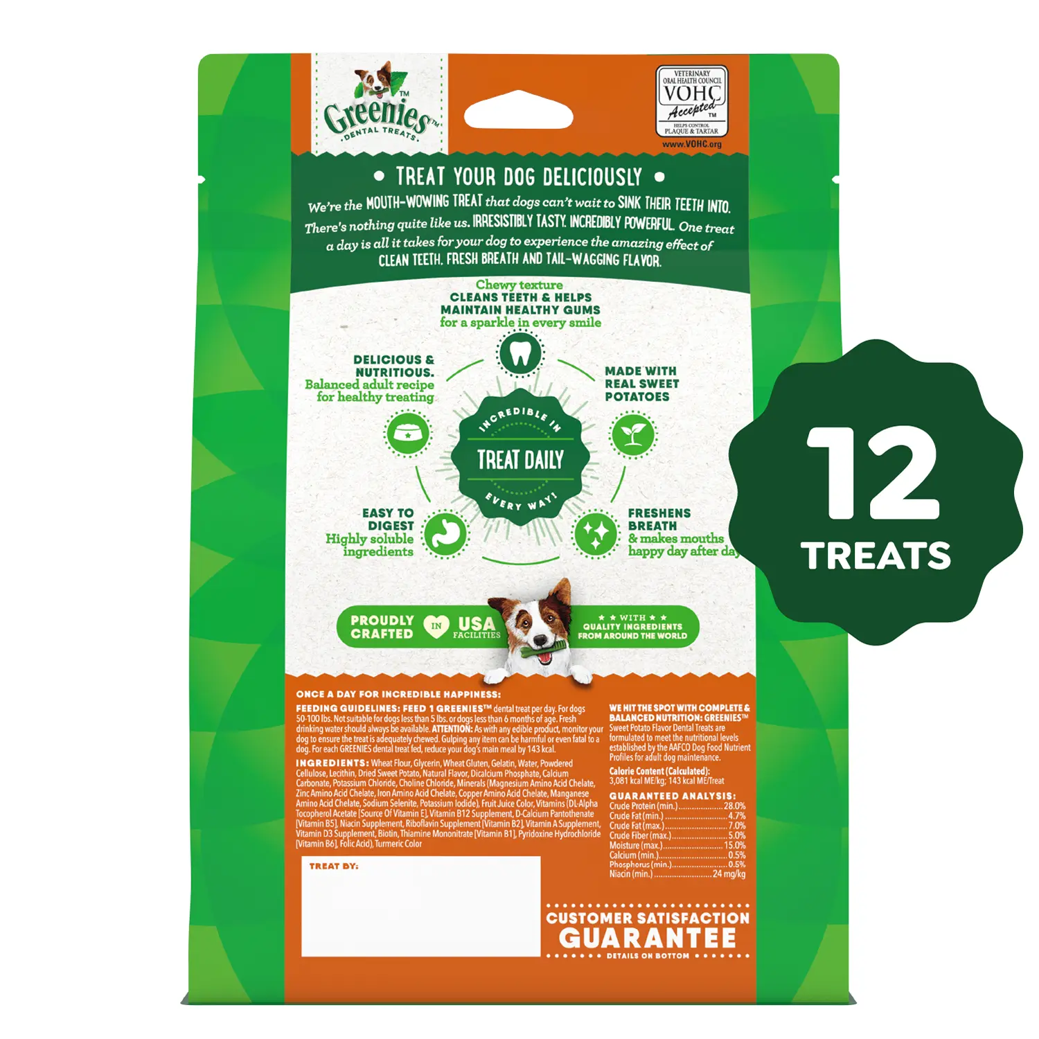 Greenies Sweet Potato Dog Dental Treats Regular 12-oz 12 Count - Image 3