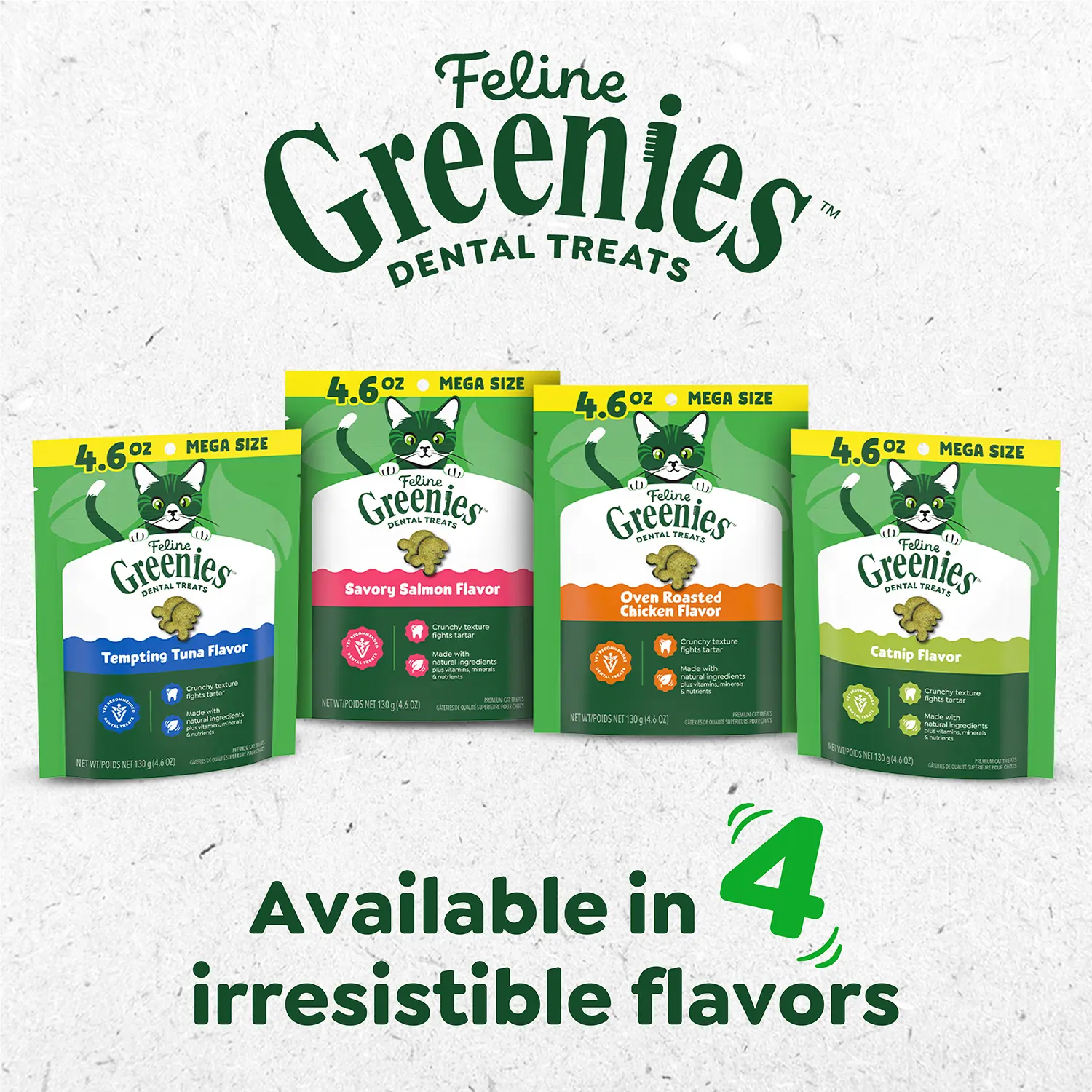 Greenies Feline Catnip Adult Cat Dental Treats 9.75-oz - Image 9