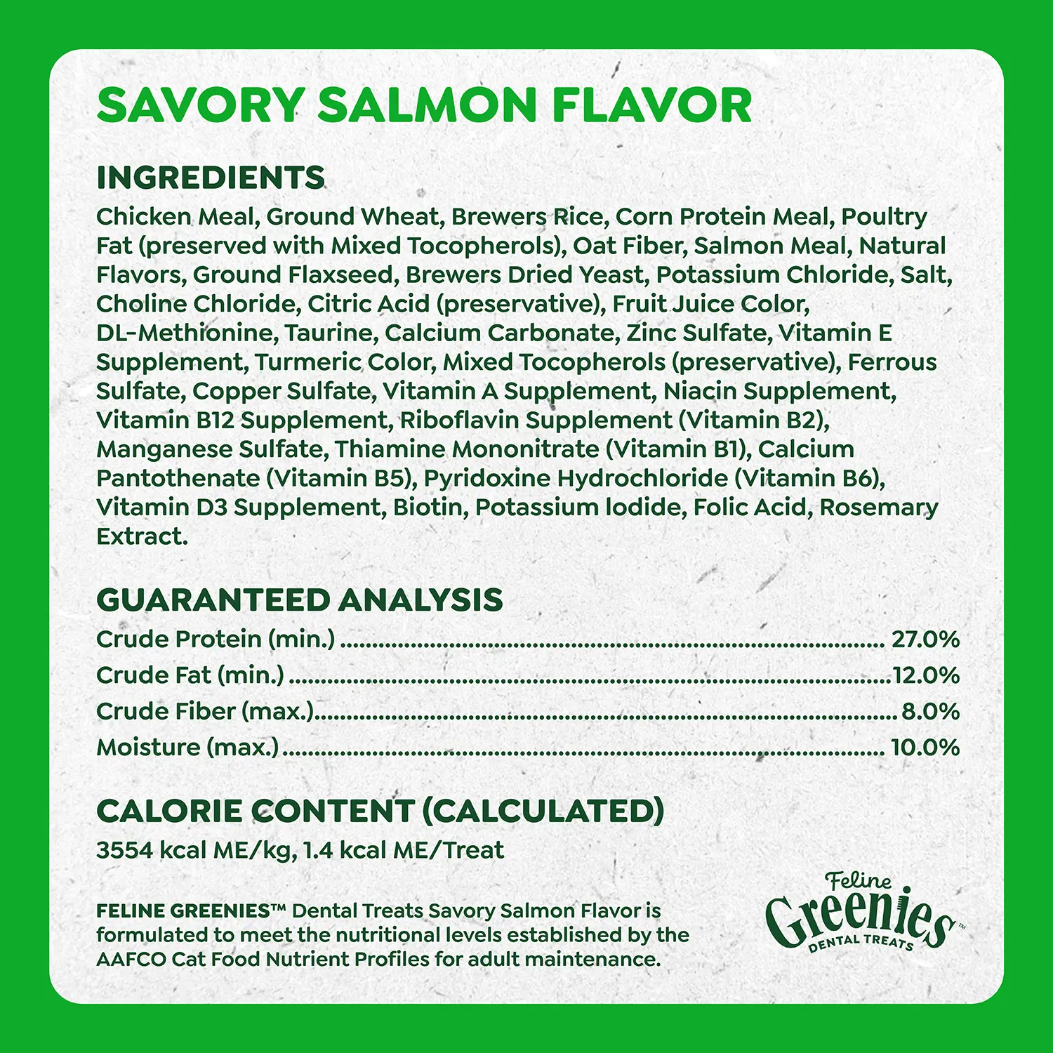 Greenies Feline Savory Salmon Adult Cat Dental Treats 21-oz - Image 6