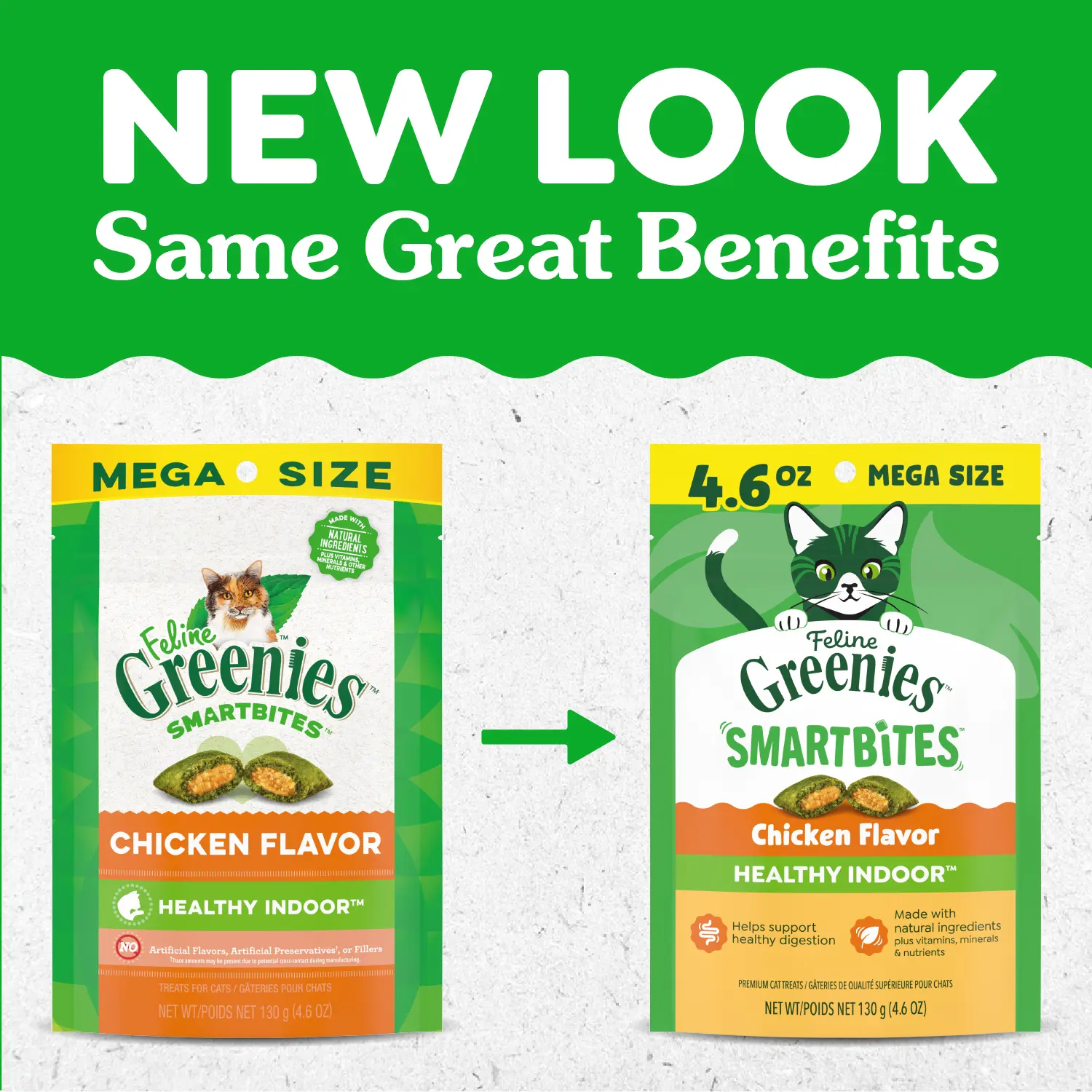 Greenies Feline SmartBites Healthy Indoor Chicken Cat Treats 4.6-oz - Image 2