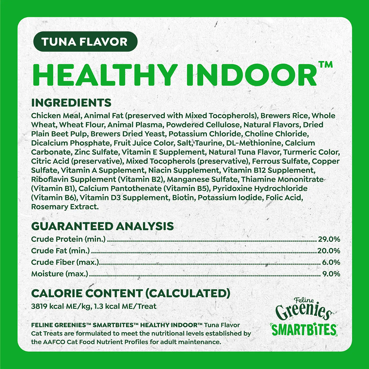Greenies Feline SmartBites Healthy Indoor Tuna Cat Treats 4.6-oz - Image 8