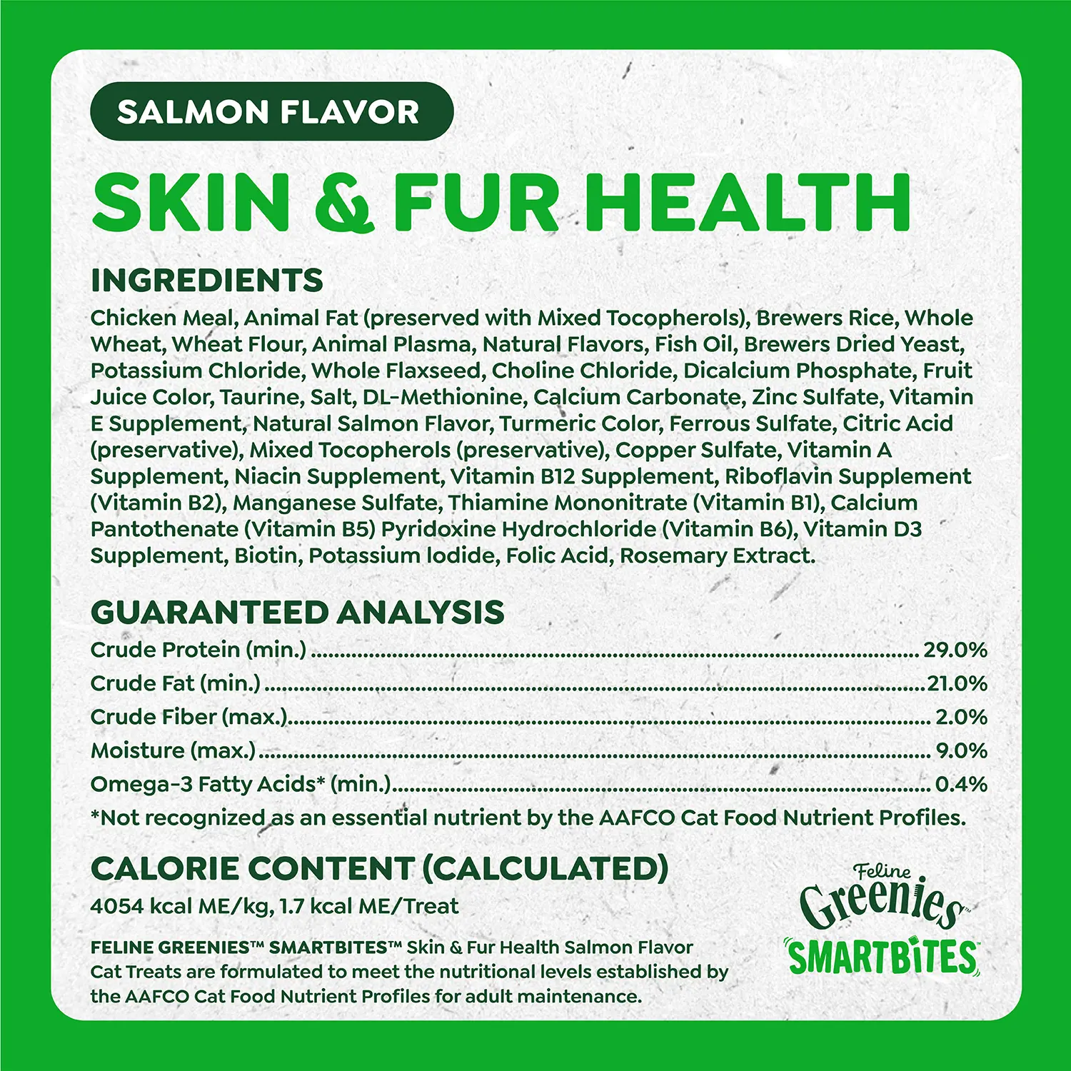 Greenies Feline Smartbites Healthy Skin & Fur Health Cat Treats Salmon 2.1-oz - Image 8
