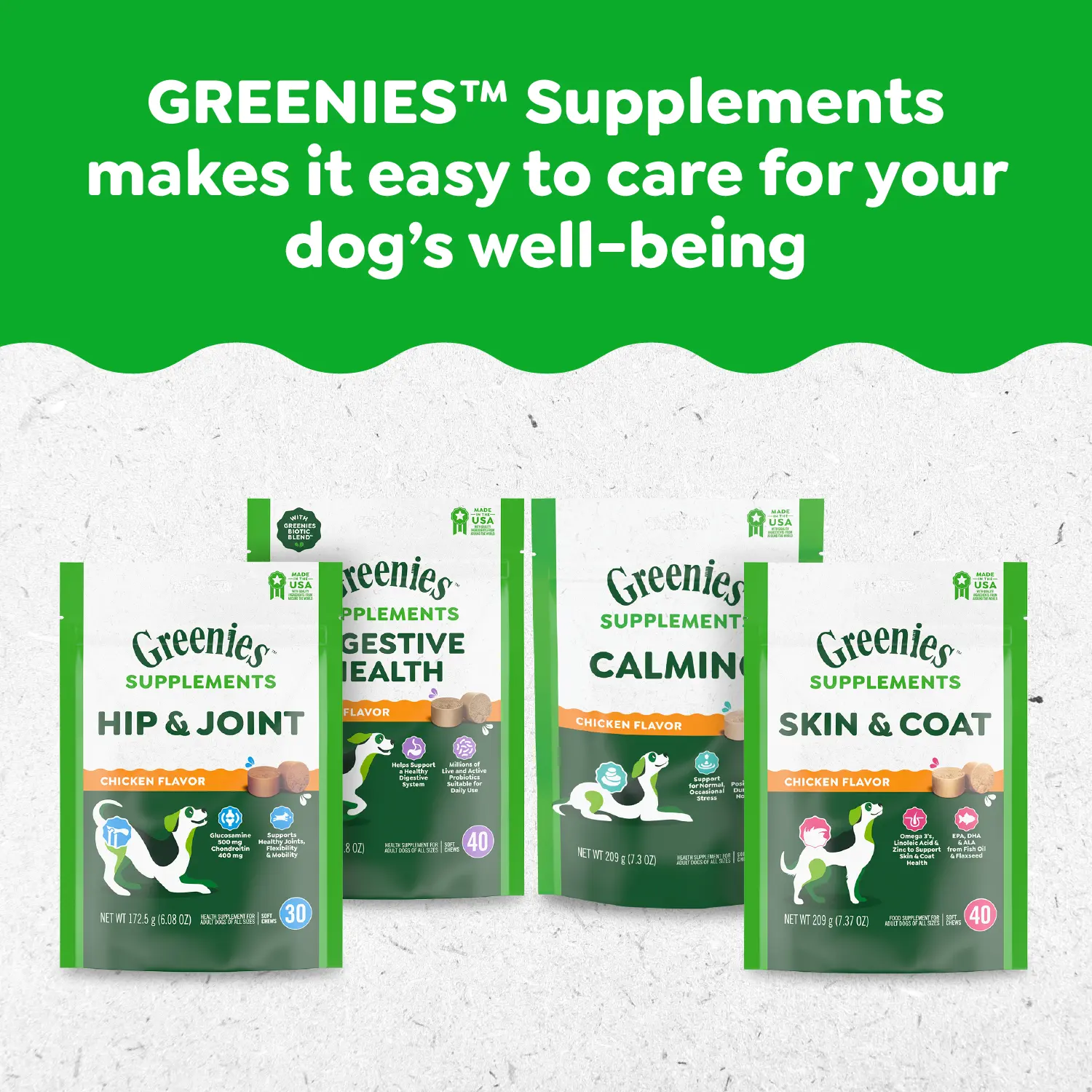Greenies Hip & Joint Supplement Soft Chews for Adult Dogs Chicken Flavor 30 Count 6.08-oz - Image 13