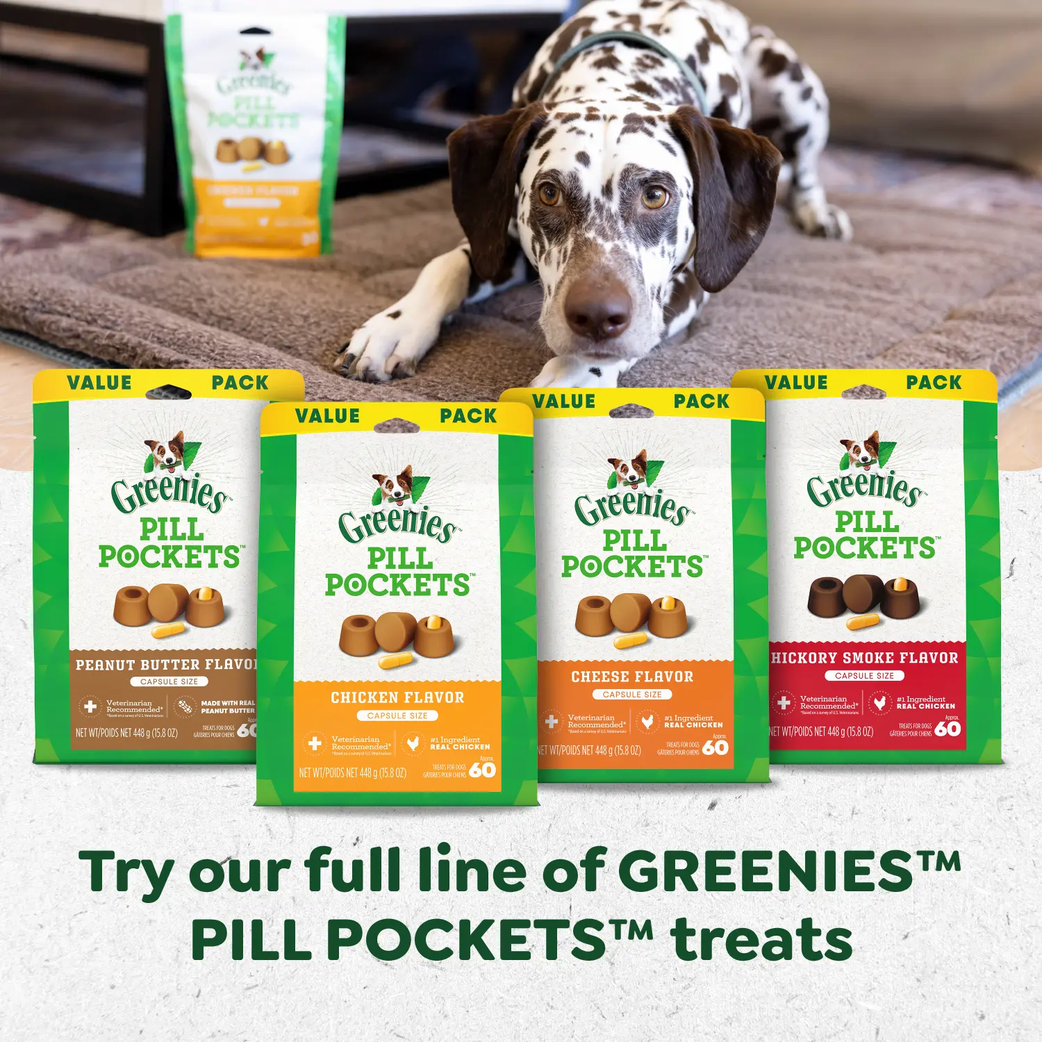 Greenies Capsule Pill Pockets Dog Treats Hickory Smoke 15.8-oz 60 Count - Image 10