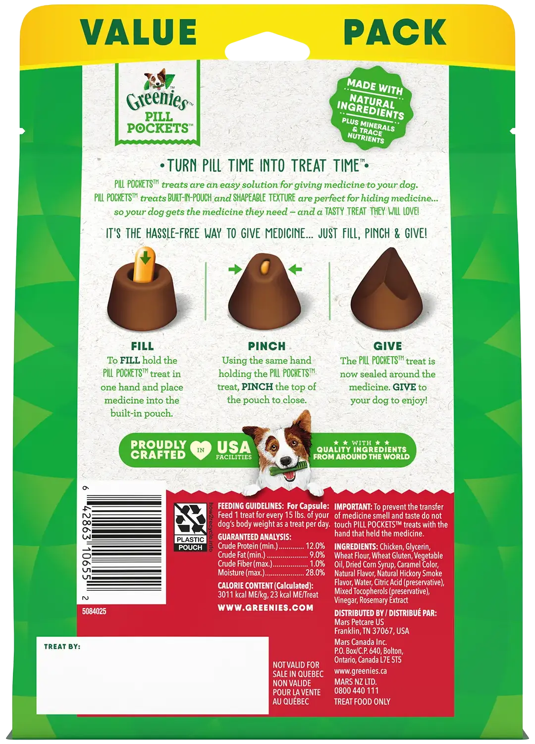 Greenies Capsule Pill Pockets Dog Treats Hickory Smoke 15.8-oz 60 Count - Image 3