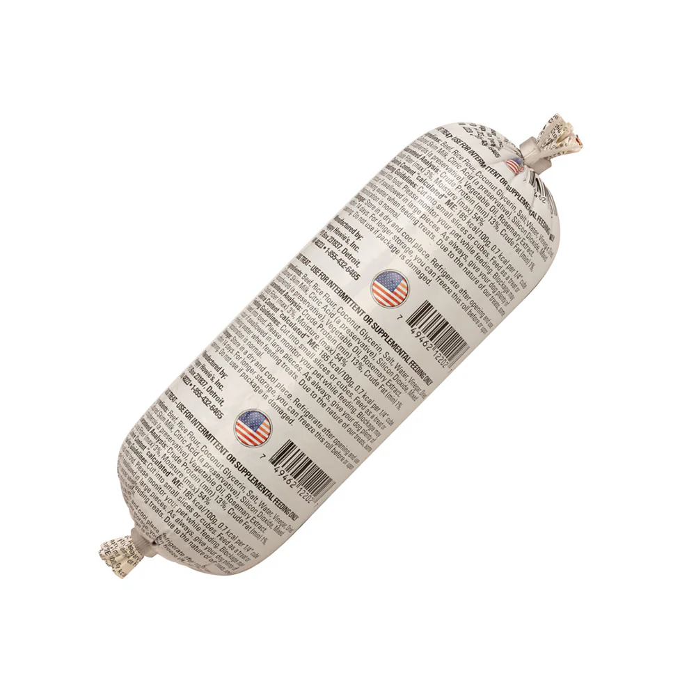 Happy Howie's Beef Soft Meat Roll Dog Treat 12-oz - Image 2