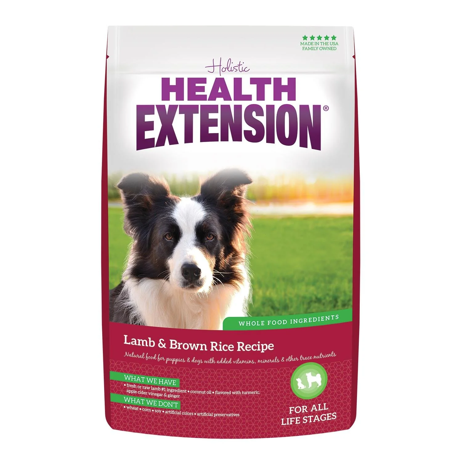 Health Extension Dry Dog Food Lamb & Brown Rice Recipe 4-lb