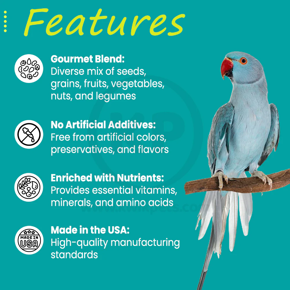 Higgins Sunburst Gourmet Blend Parrot Bird Food 3-lb - Image 3