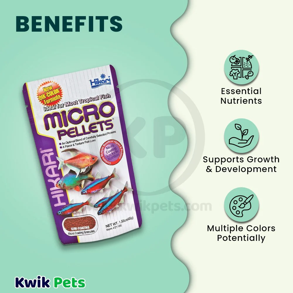 Hikari USA Tropical Semi-Floating Micro Pellets Fish Food 1.58-oz - Image 4