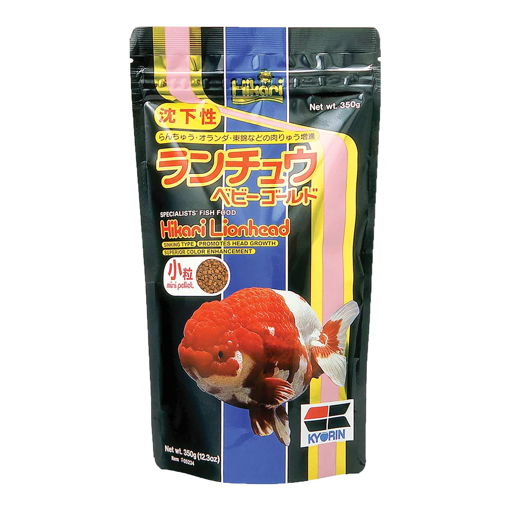 Hikari USA Lionhead Sinking Mini Pellets Fish Food 12.3-oz
