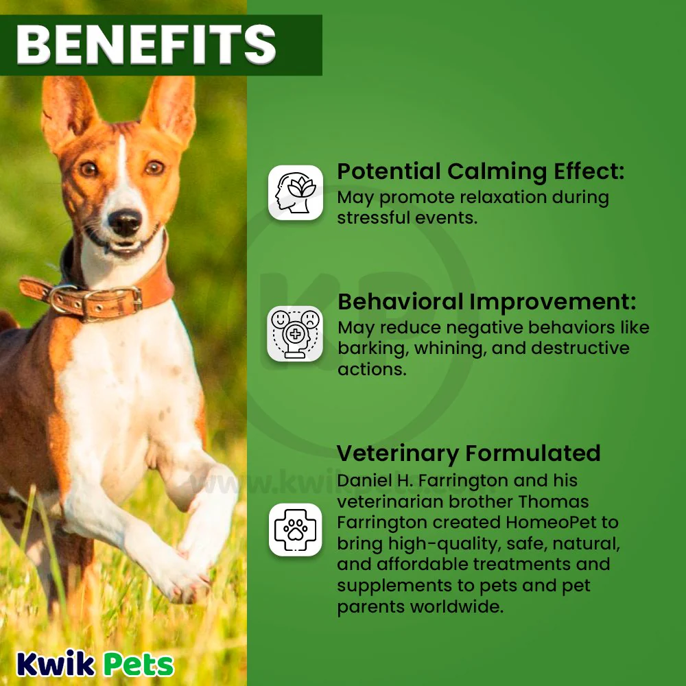 HomeoPet Anxiety Relief Calming Supplements for All Pets 15 ml - Image 4