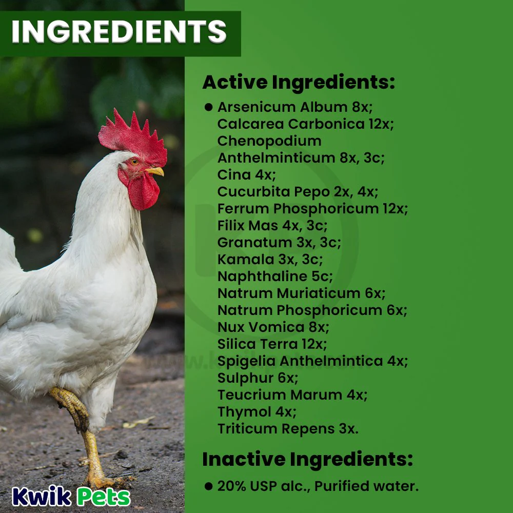 HomeoPet Avian WRM Clear Dewormer for Birds 15-ml - Image 5