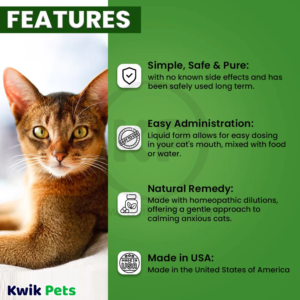 HomeoPet Feline Anxiety Relief Calming Supplement for Cats 15 ml - Image 3