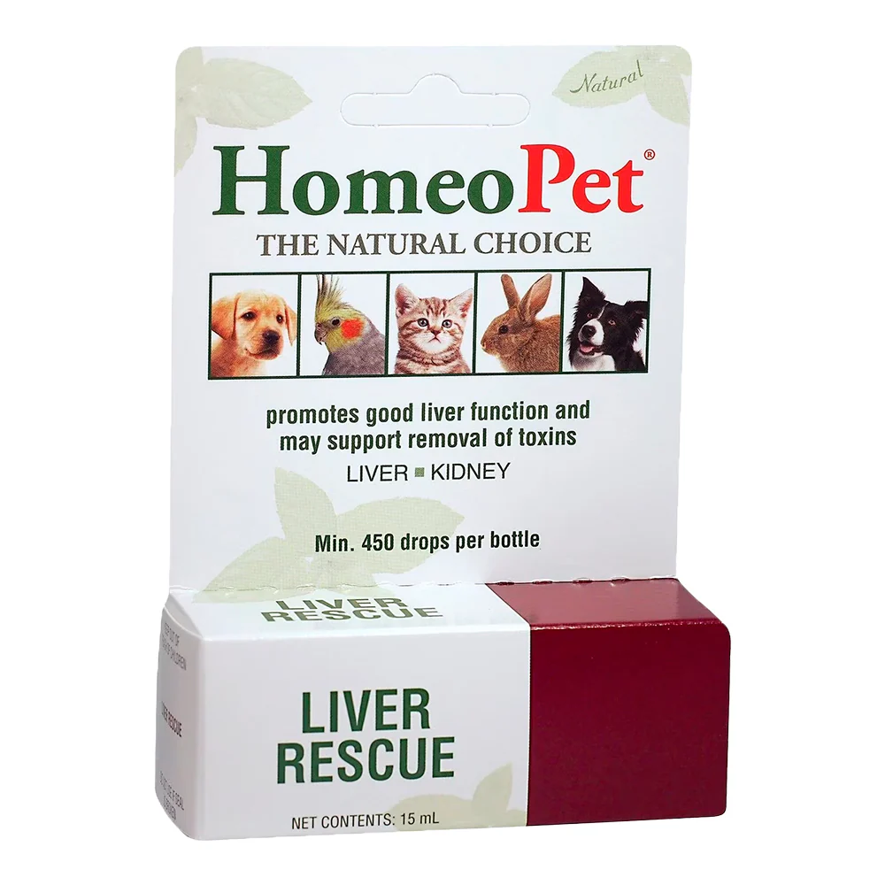 HomeoPet Liver Rescue Supplement for All Pets 15 ml