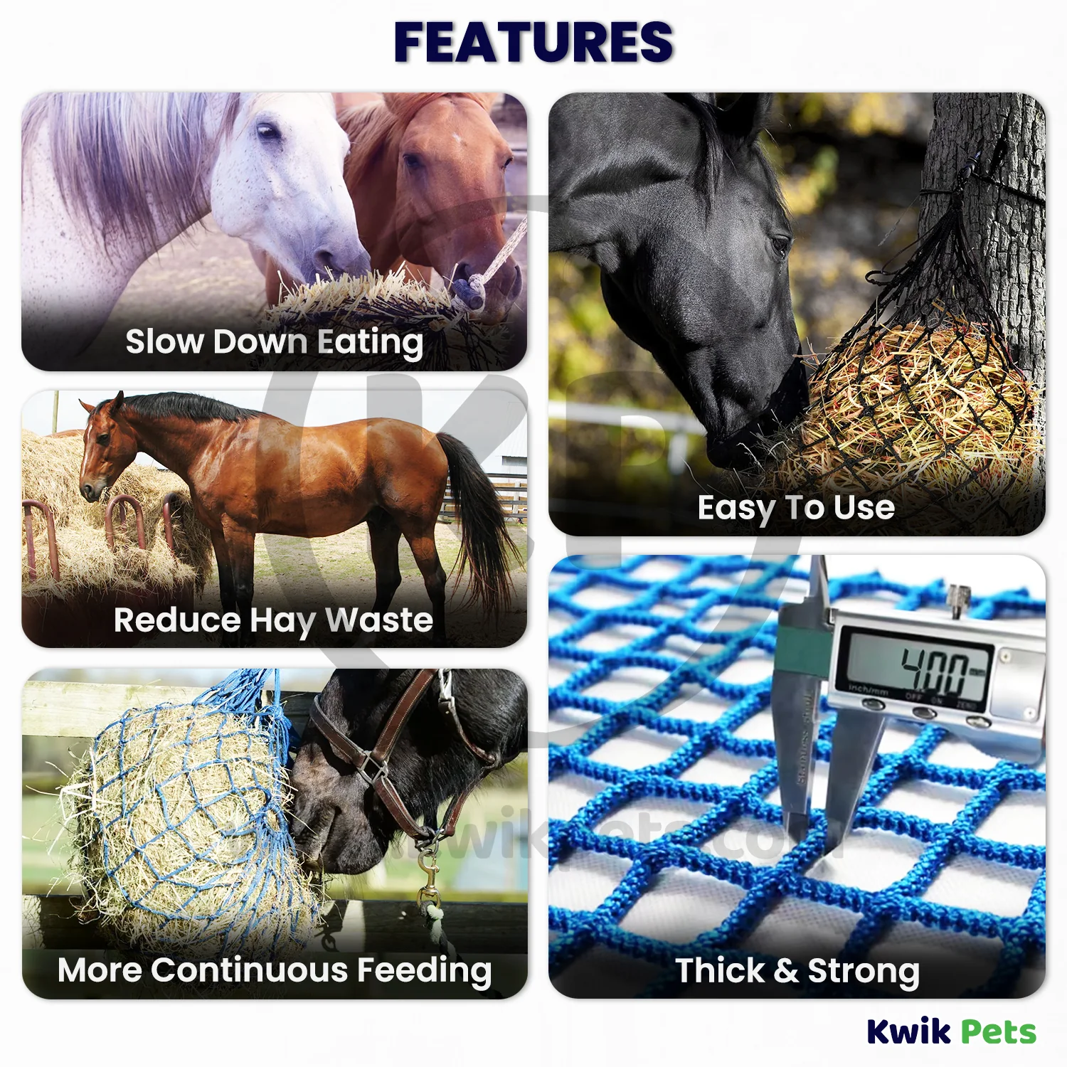 Kwik Pets Horse Hay Bag Purple 42-in - Image 2