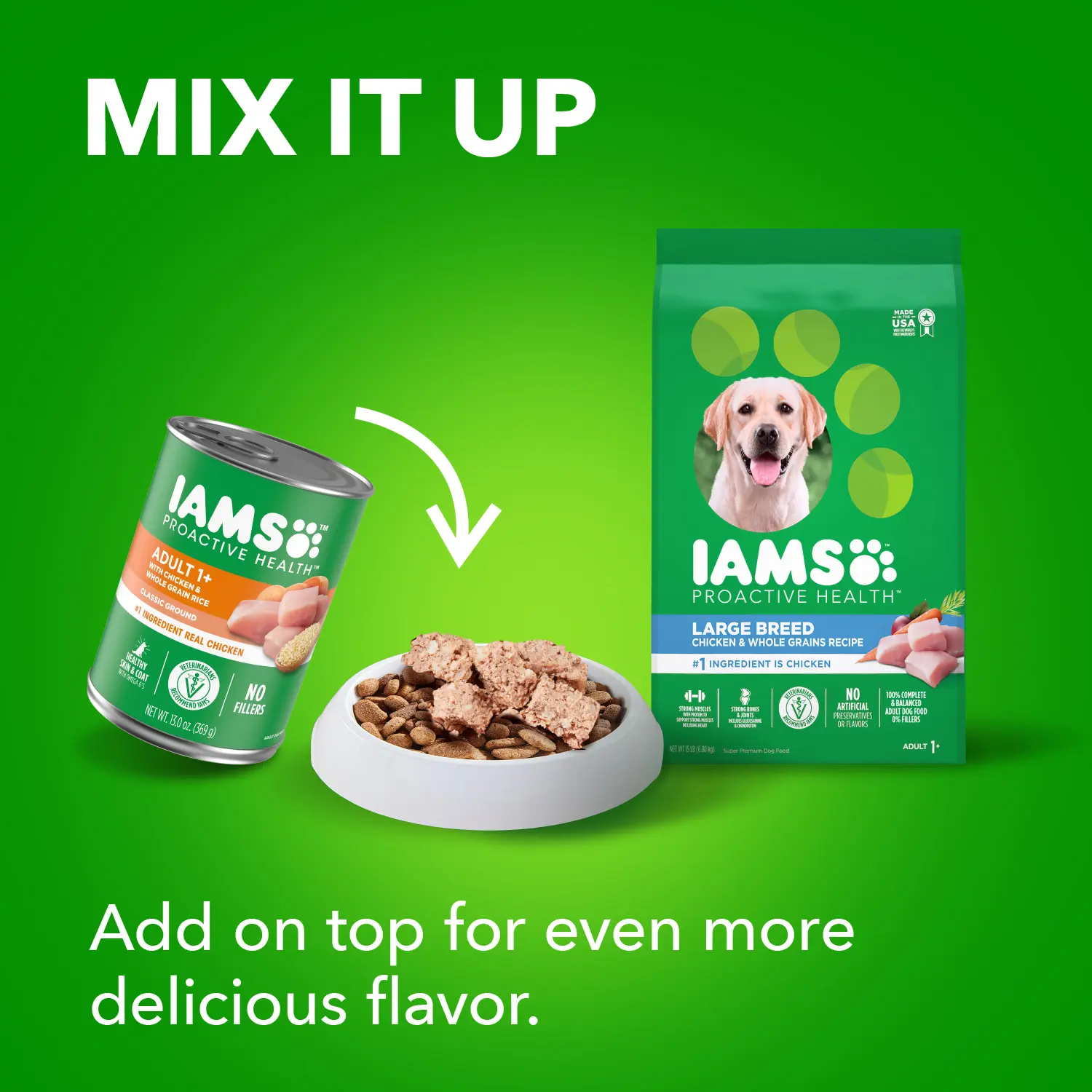 IAMS High Protein Large Breed Adult Dry Dog Food Real Chicken 30-lb - Image 10