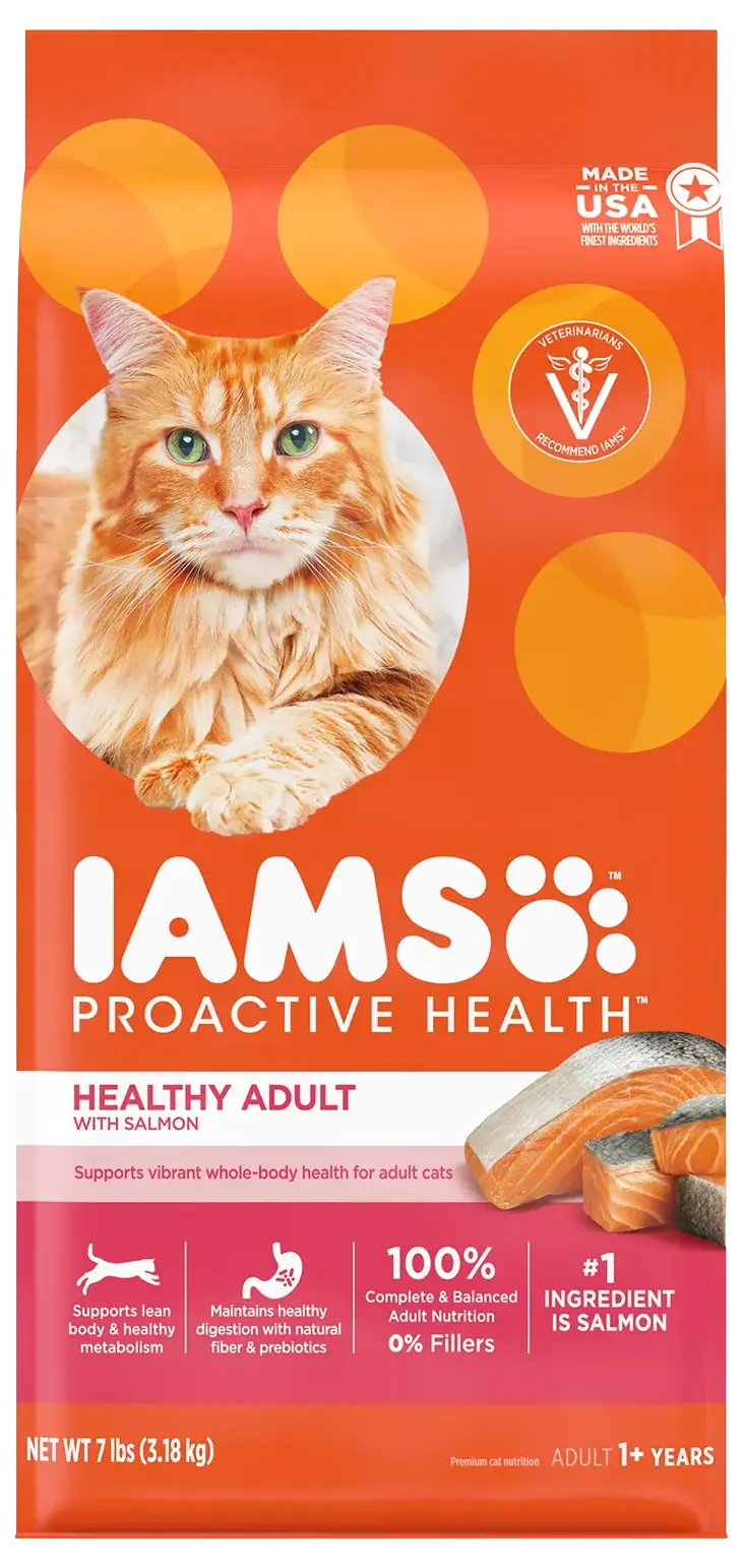 IAMS Proactive Health Adult Dry Cat Food Salmon 7-lb