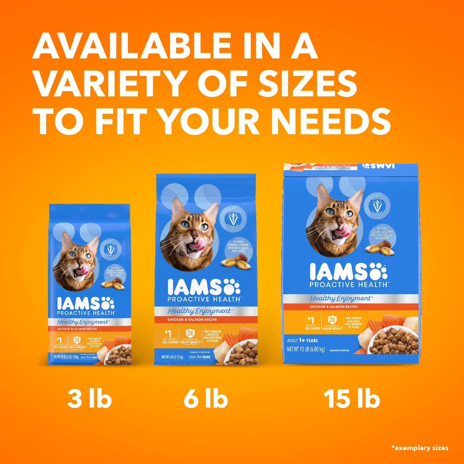 IAMS ProActive Health Healthy Enjoyment Adult Dry Cat Food Chicken & Salmon 6-lb - Image 8