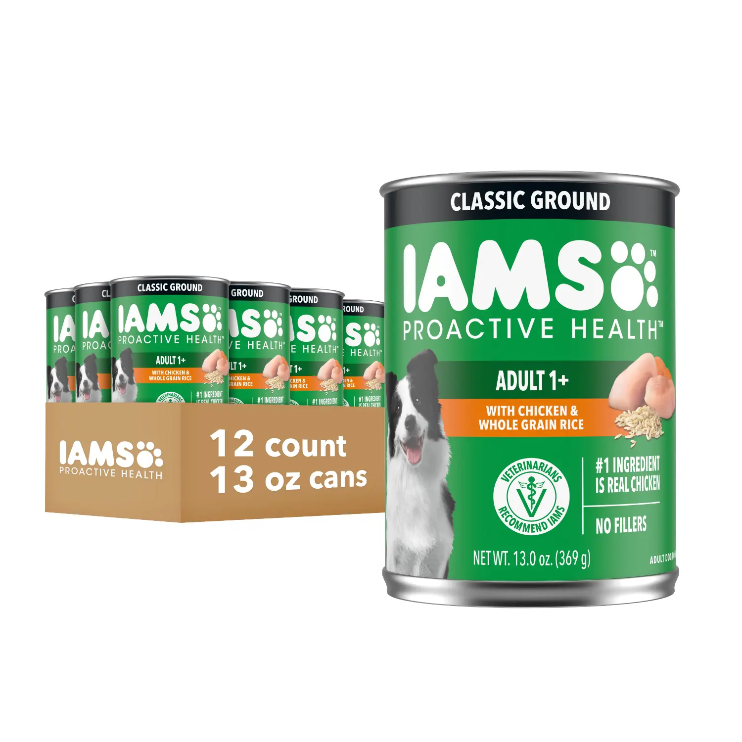 IAMS Proactive Health Adult Wet Dog Food Pate with Chicken & Rice 13.2-oz - Image 12