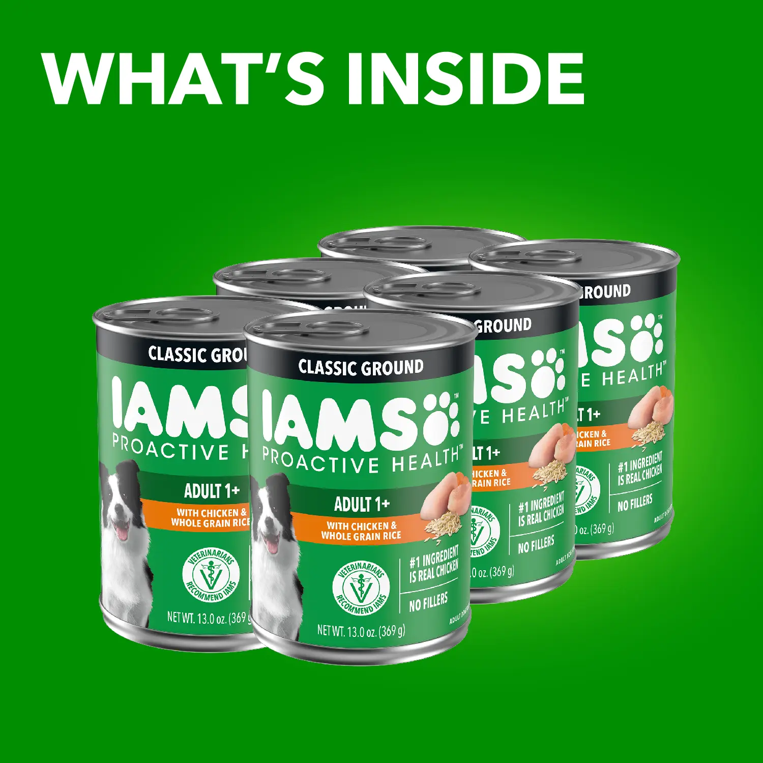IAMS Proactive Health Adult Wet Dog Food Pate with Chicken & Rice 6 Count 13-oz - Image 12