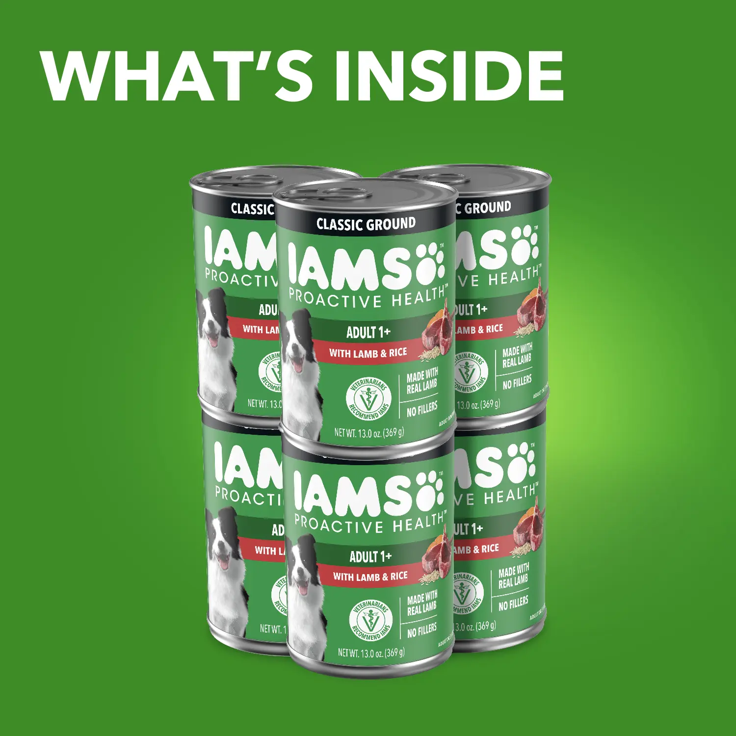 IAMS Proactive Health Adult Wet Dog Food Pate with Lamb & Rice 6 Count 13-oz - Image 14