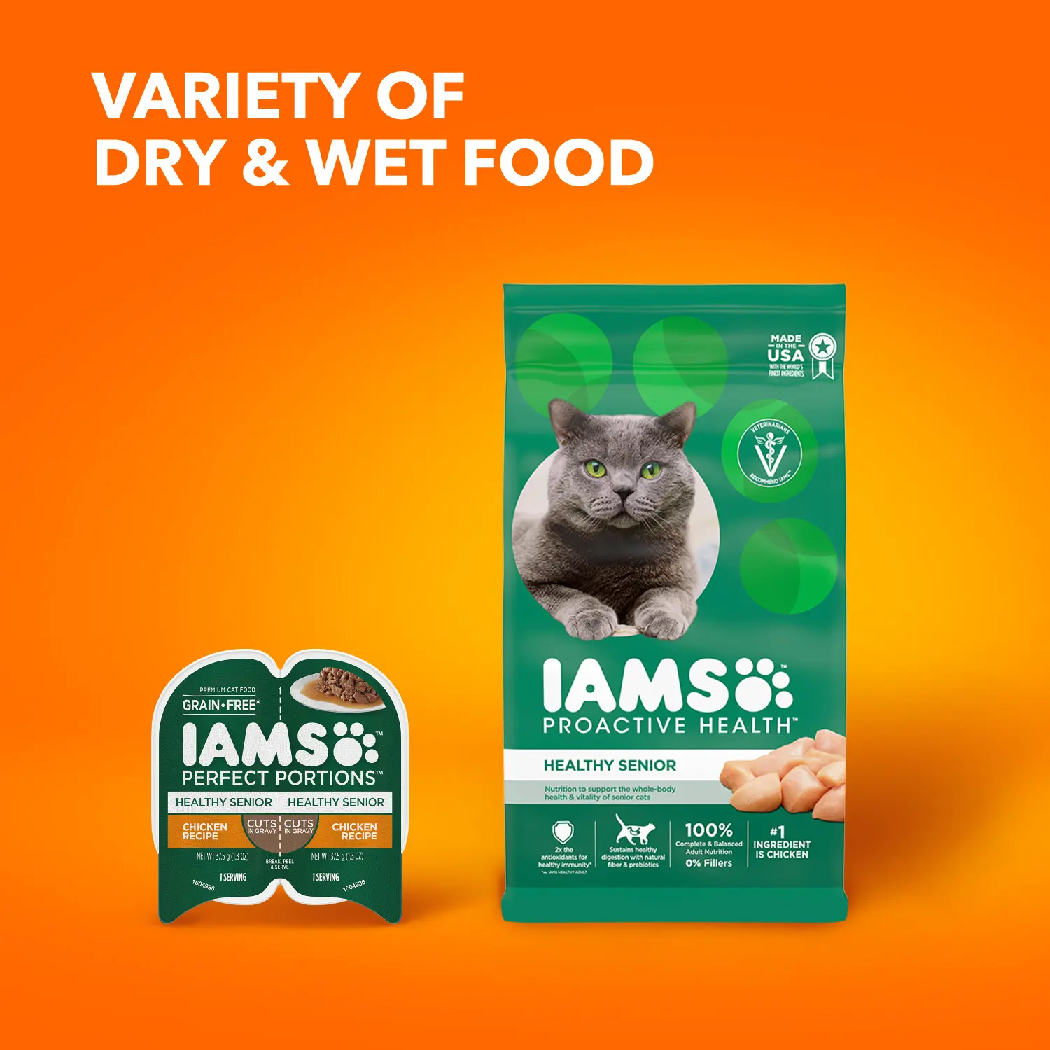 IAMS Proactive Health Senior Dry Cat Food Chicken 16-lb - Image 9