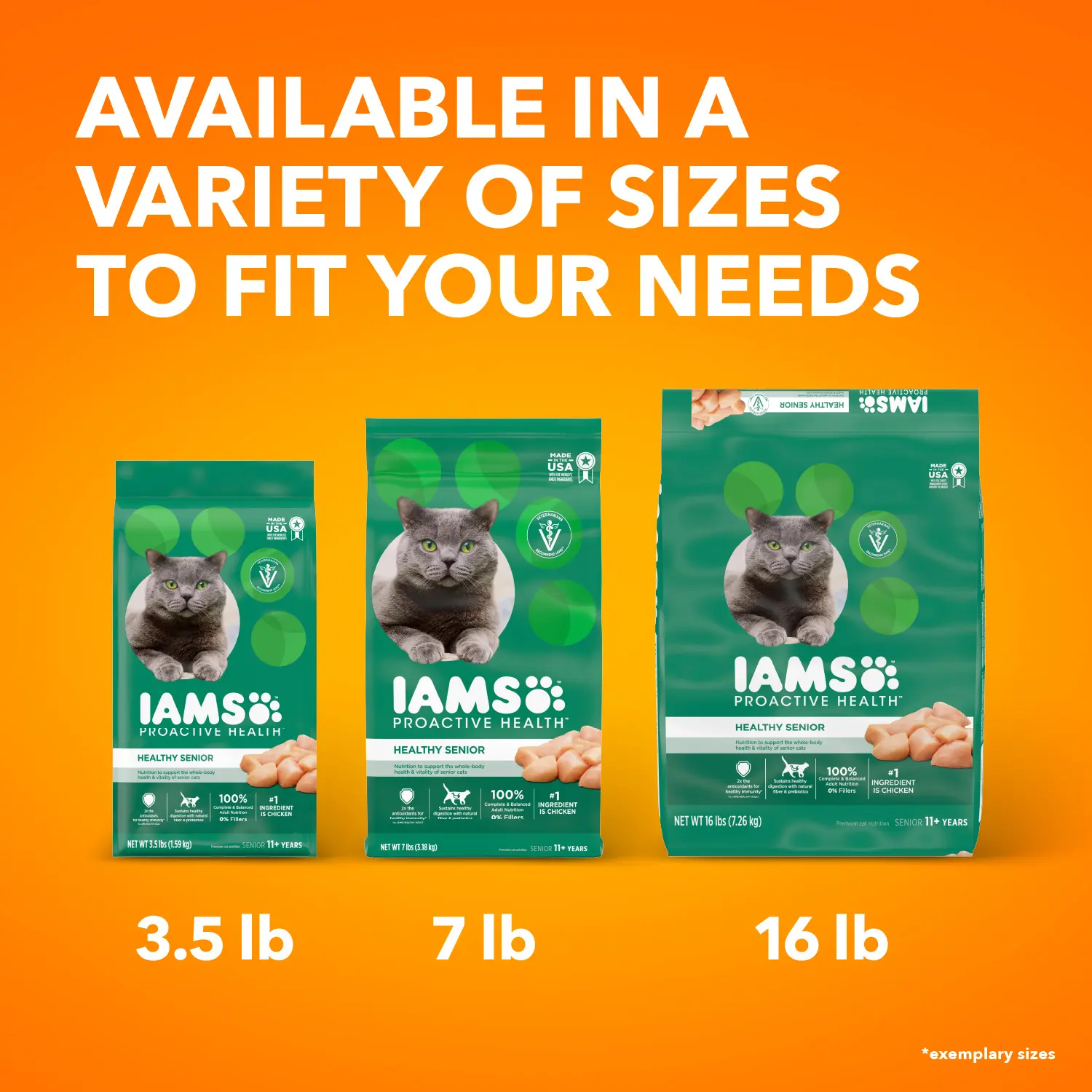 IAMS Proactive Health Senior Dry Cat Food Chicken 7-lb - Image 8
