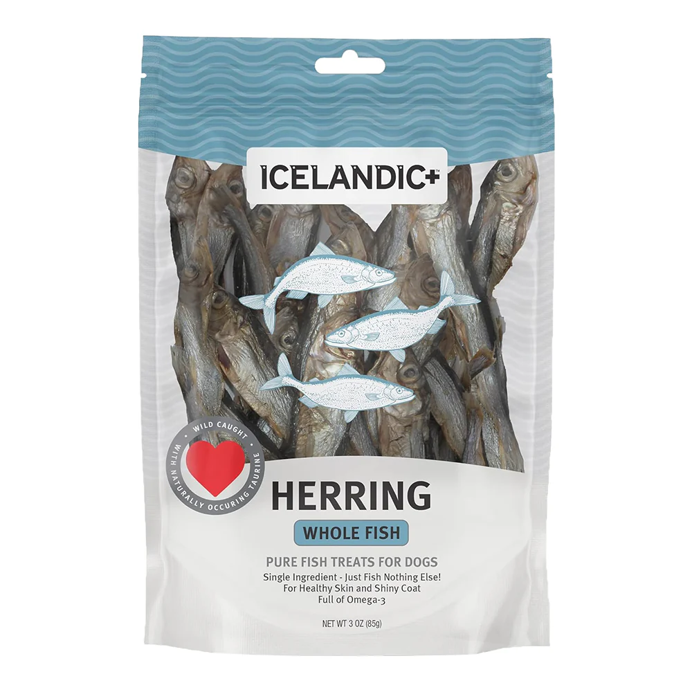 Icelandic+ Herring Whole Fish Dog Treats 3-oz