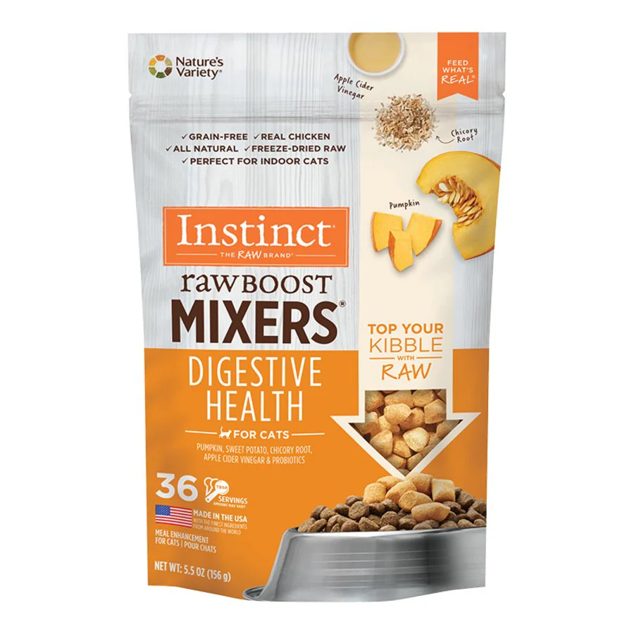 Instinct Raw Boost Mixers Digestive Health Freeze-Dried Cat Food Topper 5.5-oz