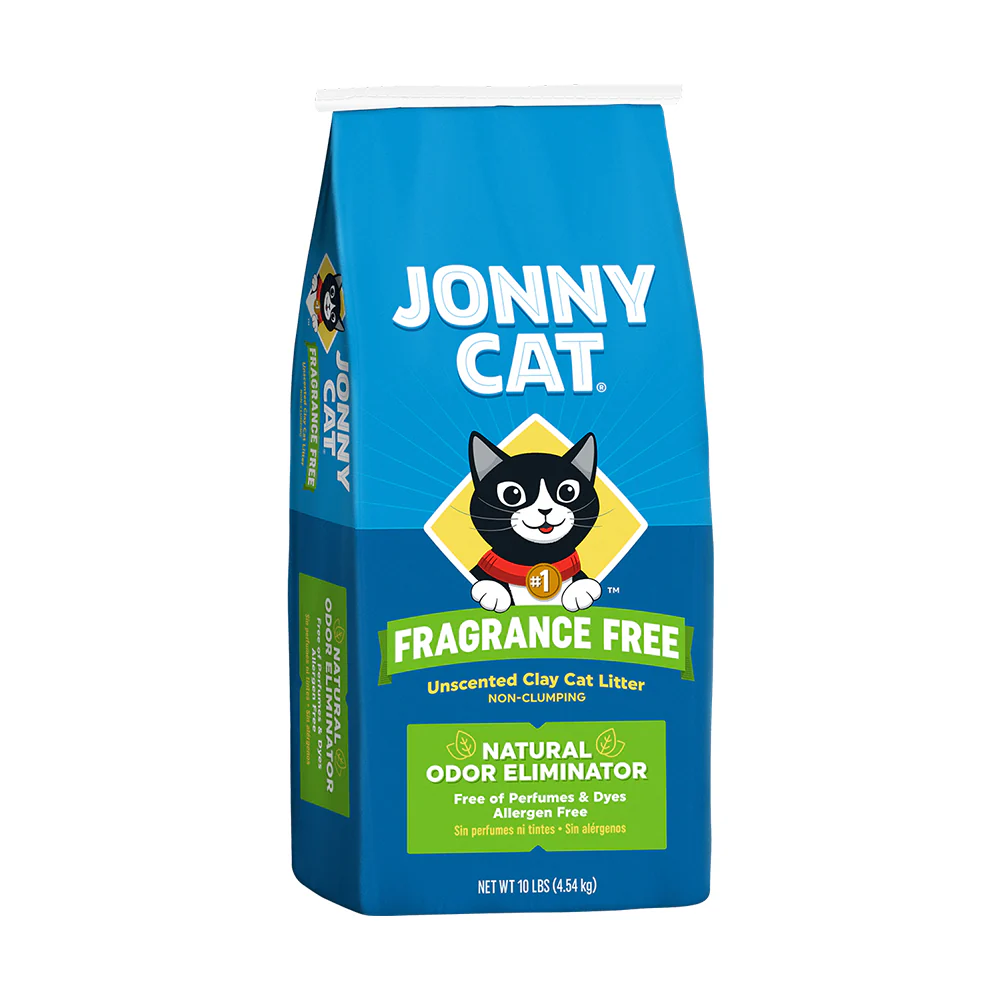 Jonny Cat Fragrance Free Clay with Natural Odor Eliminator Cat Litter 10-lb