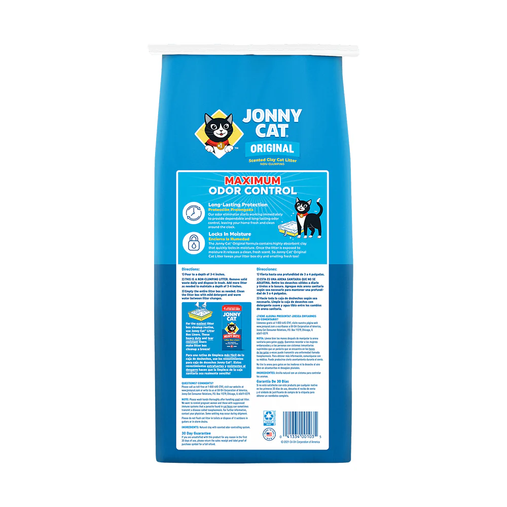 Jonny Cat Original Maximum Odor Control Scented Clay Cat Litter 10-lb - Image 2