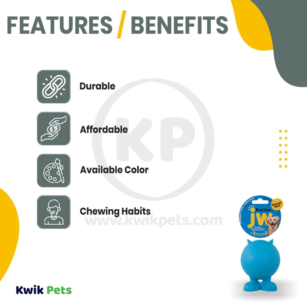 JW Pet Bad Cuz Dog Toy Medium - Image 2