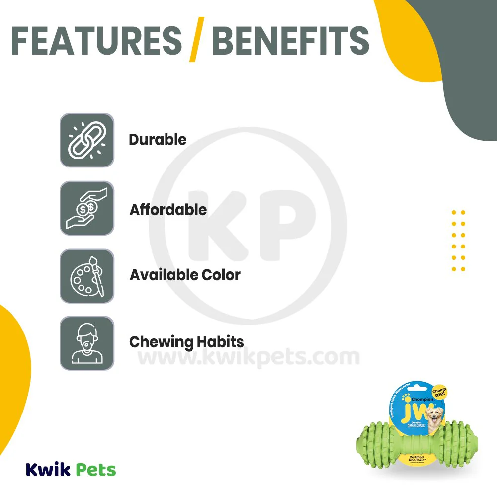 JW Pet Chompion Heavyweight Dog Toy Large - Image 3