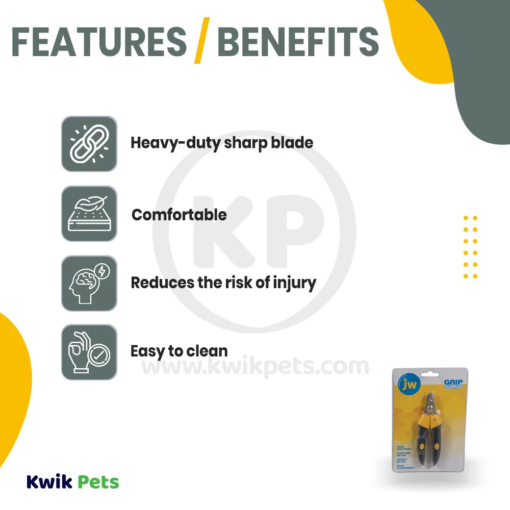 JW Pet GripSoft Deluxe Dog Nail Clipper Large - Image 3