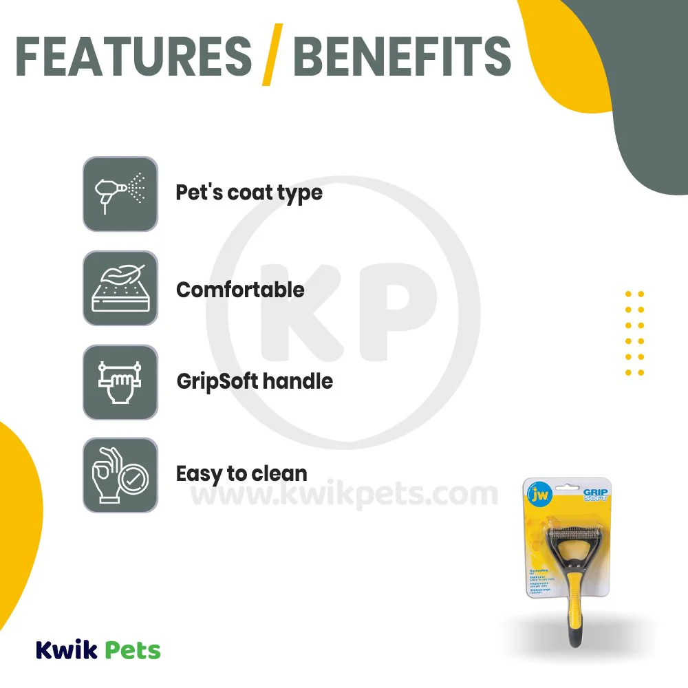 JW Pet Dog Deshedding Tool - Image 3