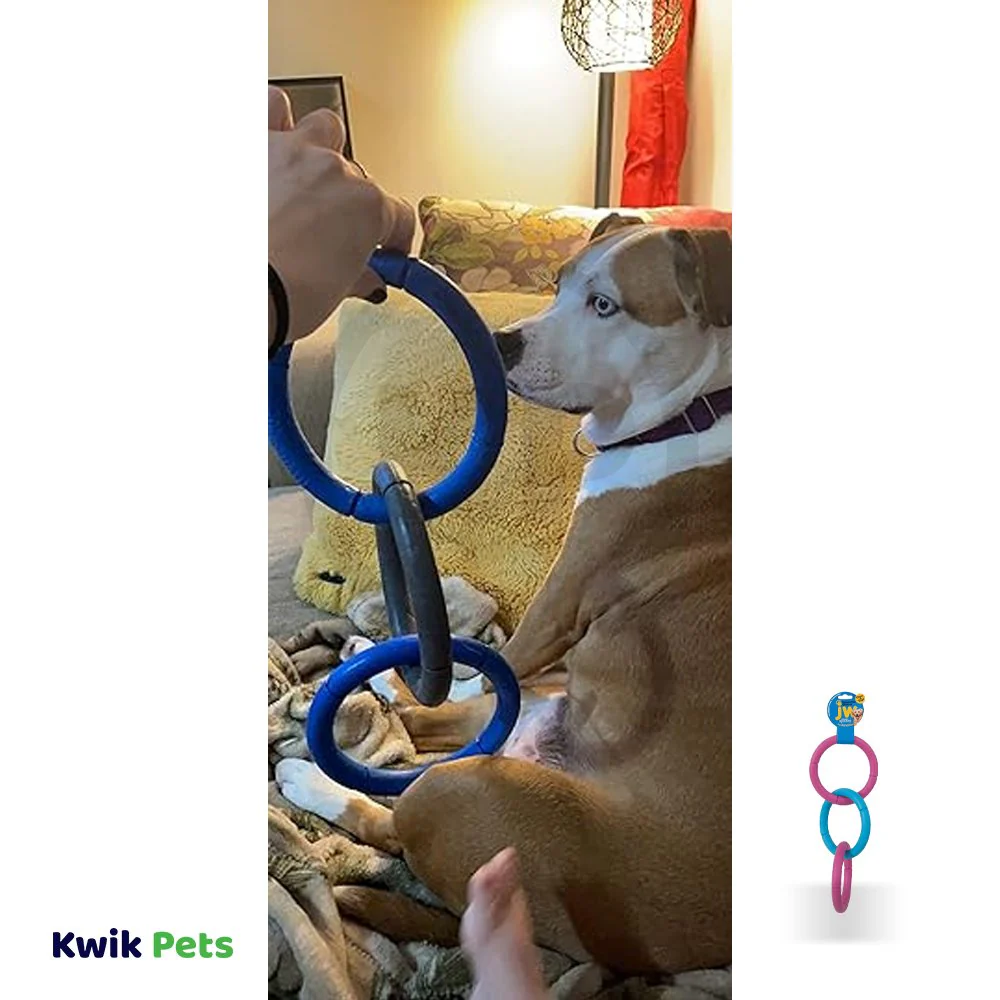 JW Pet Invincible Triple Chains Dog Toy Large - Image 3