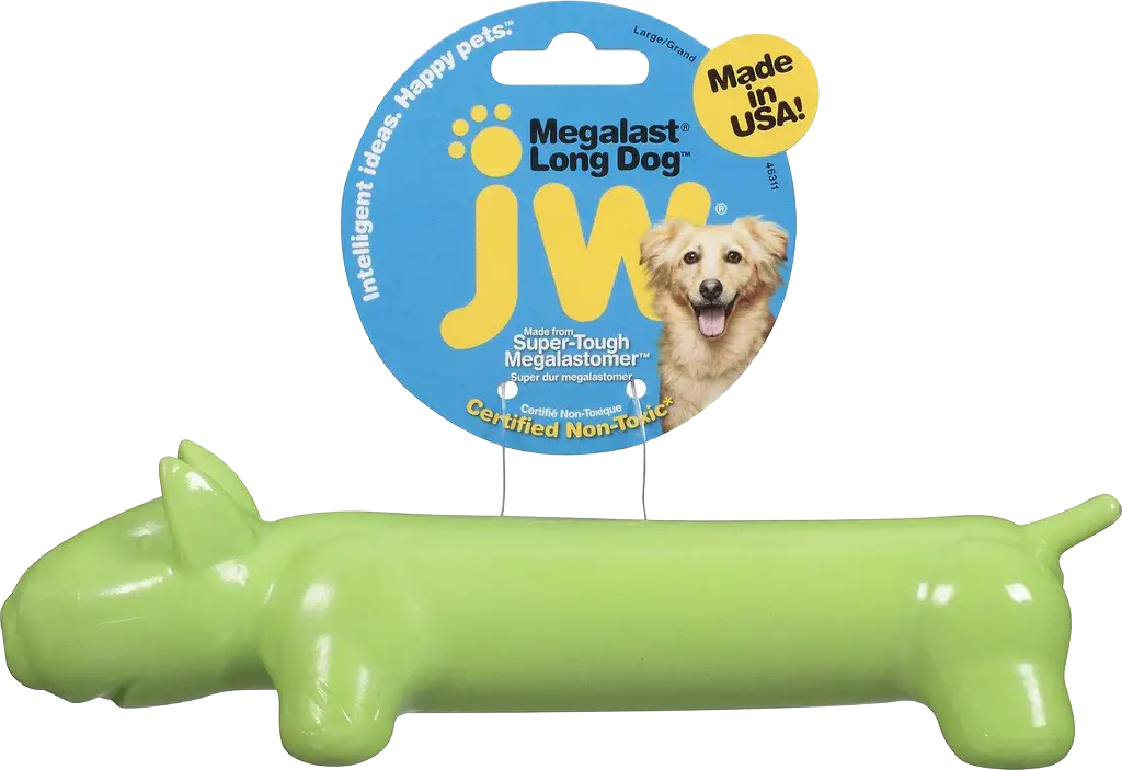 JW Pet MegaLast "Long Dog" Dog Toy Assorted Large