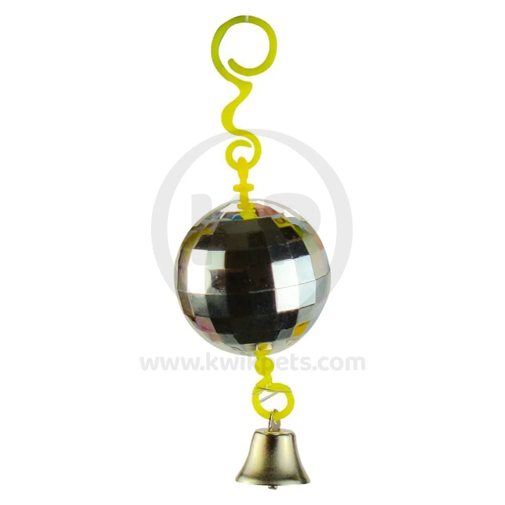 JW Pet ActiviToy Disco Ball Bird Toy Multicolor Small/Medium - Image 3