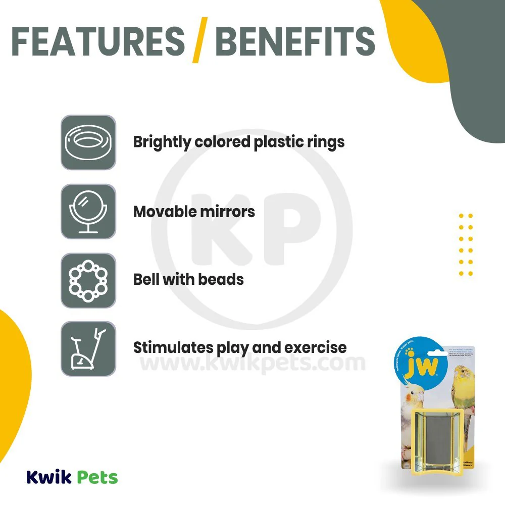 JW Pet ActiviToy Hall of Mirrors Bird Toy - Image 2