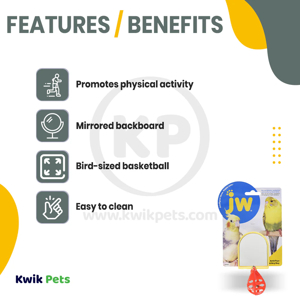 JW Pet ActiviToy Punching Bag Bird Toy Multicolor Small/Medium - Image 2