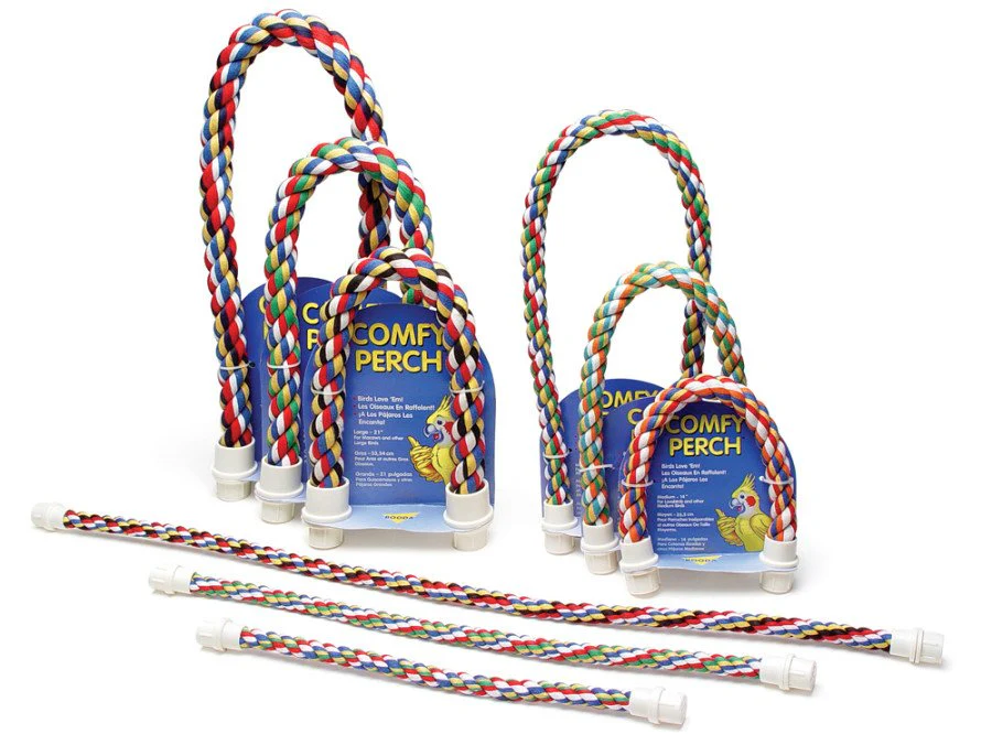 JW Pet Comfy Perch for Birds Multicolor Medium 32-in