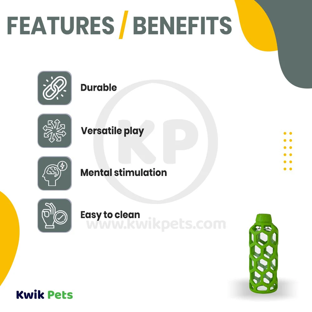 JW Pet Hol-ee Bottle Dog Toy Medium - Image 2