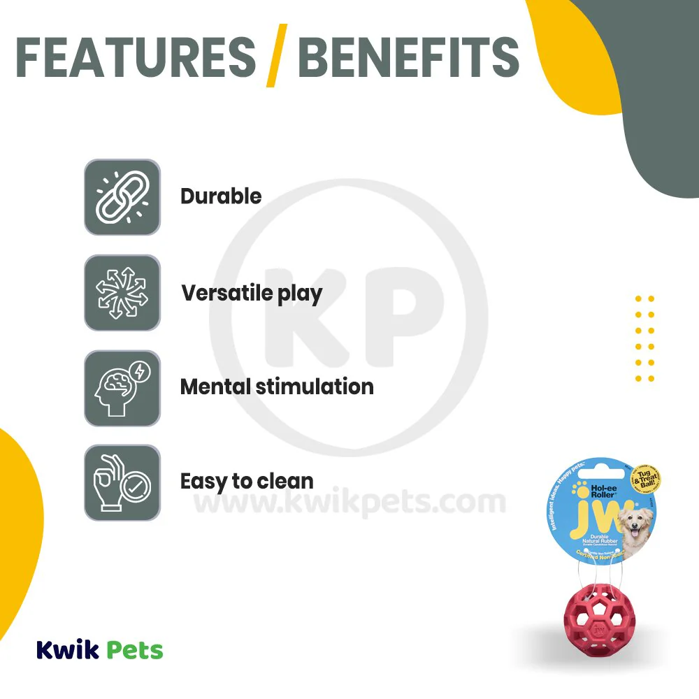 JW Pet Hol-ee Roller Dog Toy Assorted Mini - Image 2