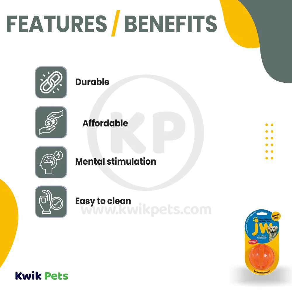 JW Pet PlayPlace Squeaky Ball Dog Toy Small - Image 2
